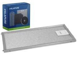 Filtre métallique Alapure compatible avec le modèle Franke 133.0377.820, 254 x 124 mm