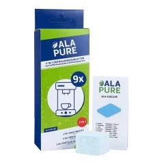 Pastilles détartrantes Alapure 2 en 1 compatibles avec les modèles Siemens 00312440 / 00312290 / TZ80032A / 00312445 / série EQ (9 x 40 g)