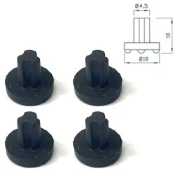 Embouts Alapure pour porte-casseroles 481246368017 (4 pièces)