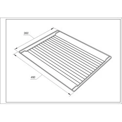 Whirlpool Grille de four 340x445mm / 481245819334