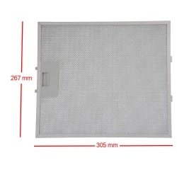 Alapure Metal filter suitable for Samsung DG81-02269A 304x267x9mm