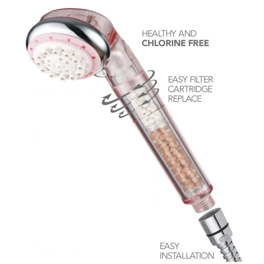 Filtre remplaçable SPA pour pomme de douche, compatible avec les pommeaux de douche coréens transparents