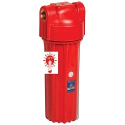 Boîtier de filtre pour eau chaude en 2 parties - Raccord 3/4 de pouce