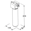 Filtre à eau FT-82 contre les sédiments avec support de filtre