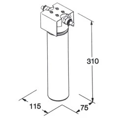 FT-91 Filtre à eau à membrane d'ultrafiltration avec support de filtre