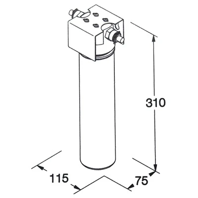 Filtre à eau FT-82 contre les sédiments avec support de filtre