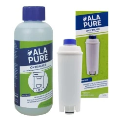 Kit d'entretien Delonghi Alapure : filtre à eau + détartrant