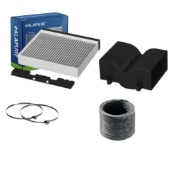 Kit de démarrage Alapure pour la recirculation d'air, compatible avec le modèle Balay 17006791 / DWZ0DX0U0 Kit de démarrage CleanAir pour la recirculation d'air