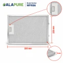 Filtre métallique Alapure compatible avec Neff 362380 / 00362380 320 x 220 mm