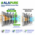 Filtre métallique Alapure compatible avec l'Etna 401468 / 89001193 468 x 183 x 7 mm