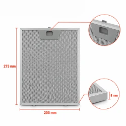 Filtre métallique Franke 133.0036.291 273 x 205 x 8 mm 