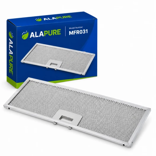 Filtre métallique Alapure compatible avec Whirlpool 453 x 147 mm 481248058288