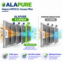 Filtre métallique Alapure compatible avec Whirlpool 453 x 147 mm 481248058288