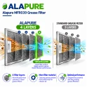 Filtre métallique Alapure compatible avec le modèle Klarstein 10034872, 230 x 257 mm