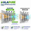 Filtre métallique Alapure compatible avec le modèle Franke 133.0059.041 402 x 300 x 8 mm
