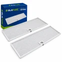 Filtre métallique Alapure compatible avec le modèle Juno 50286533000, 160 x 424 mm (2 pièces)