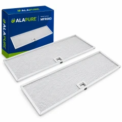 Filtre métallique Alapure compatible avec le modèle Juno 50286533000, 160 x 424 mm (2 pièces)