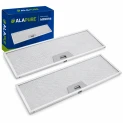 Filtre métallique Alapure compatible avec le modèle Progress 50286534008, 137 x 410 mm (2 pièces)