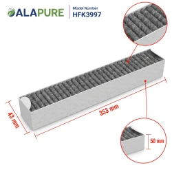 Alapure HFK3997 Compatible avec le filtre à charbon Miele DKF30-P / 11662790