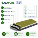 Alapure HFK8701 Compatible avec Constructa CleanAir Plus 11041790 / DWZ0AK0A0 Filtre à charbon