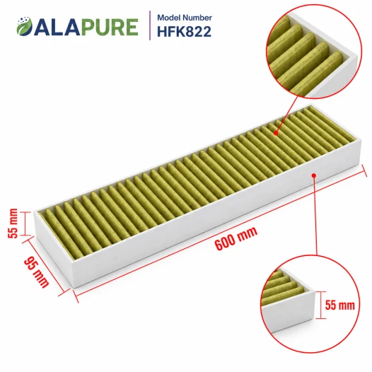 Filtre Alapure CleanAir compatible avec le modèle Bosch HEZ381700 / 17000822