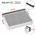 Filtre à charbon Alapure CleanAir compatible avec les modèles Blaupunkt 11049702 / 11026771 / 00705432