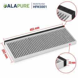 Filtre à charbon Alapure CleanAir compatible avec les modèles Constructa 17006837 / 11025805 / DSZ4551