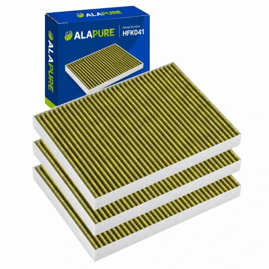 Filtre à charbon Alapure CleanAir Plus compatible avec Gaggenau 11034226 / 17004037 / AA200121 (3 pièces)