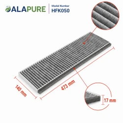 Filtre à charbon Alapure compatible avec Gaggenau 11059589 / 00291106