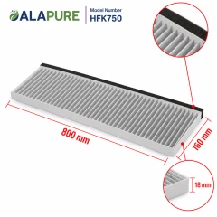 Filtre à charbon Alapure CleanAir compatible avec Siemens 17006774 / LZ16IBB14