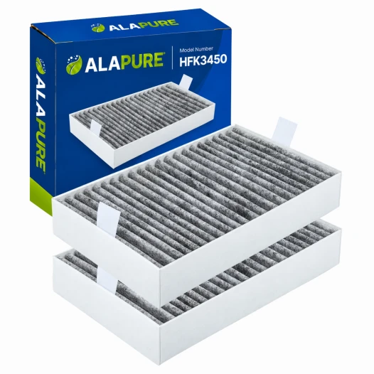 Alapure HFK3450 Compatible avec le filtre à charbon Miele DKF31-P