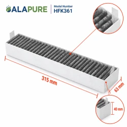 Alapure compatible avec le filtre à charbon TÄCKNAN IKEA 606.502.11