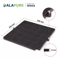 Filtre à charbon Alapure compatible avec l'Airforce AFFCAF16CS
