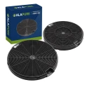 Filtre à charbon Alapure compatible avec Pelgrim KF27 / 724648 / ACC931 (lot de 2)