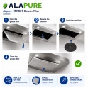 Filtre à charbon Alapure compatible avec le filtre à charbon Klarstein 10033740