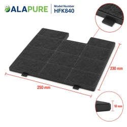 Filtre à charbon Alapure compatible avec le filtre à charbon Inventum KB62