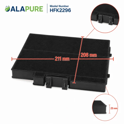 Filtre à charbon Alapure compatible avec Neff 11022296