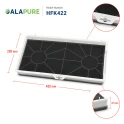 Filtre à charbon Alapure compatible avec les modèles Siemens 00461422 / 461422 / LZ73050
