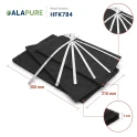 Filtre à charbon Alapure compatible avec DeDietrich AS0062460 (3 pièces)
