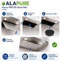 Filtre à charbon Alapure compatible avec les modèles Bosch 00644366 / 00353121 / DHZ5425 / DHZ5465 / LZ55250 / LZ55350