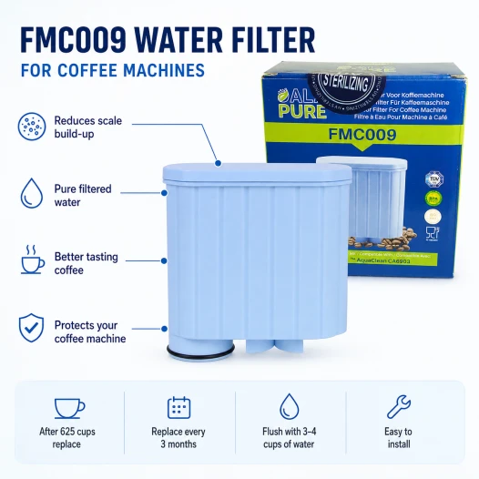 Filtre à eau Alapure compatible avec Philips Saeco AquaClean / CA6903