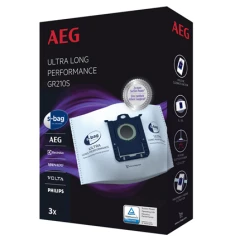 Sacs pour aspirateur AEG GR210s / 9001684779 s-bag Ultra Long Performance, lot de 3