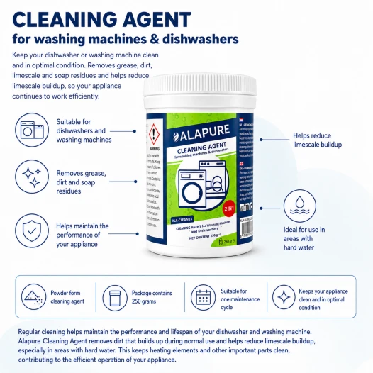 Nettoyant Alapure compatible avec le programme « Intense Clean » de Miele