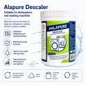 Détartrant Alapure compatible avec les modèles Siemens 00312524 / 00312330 pour lave-vaisselle et lave-linge – sous forme de poudre