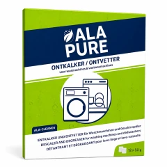 Alapure 3-en-1 Détartrant / Dégraissant compatible avec WPRO DES131 / 484000008801 (12 pièces)