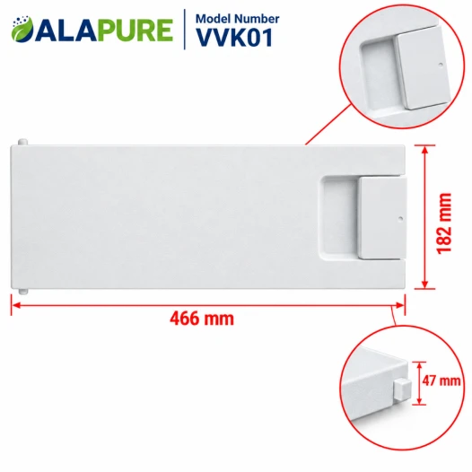 Porte de compartiment congélateur Alapure compatible avec Neff 00447344 / 447344